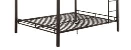 Limbra Sandy Black Finish Double Queen Bunk Bed