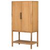 U_STYLE Sophisticated Oak Veneer Cabinet with multiple storage functions,Suitable for Study,Entryway, Hallway, Living Room, Foyer