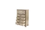 Antique Silver 1pc Chest Of Drawers Storage Bedroom Furniture Traditional Classic Style Chest