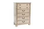 Antique Silver 1pc Chest Of Drawers Storage Bedroom Furniture Traditional Classic Style Chest