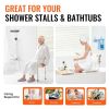 VEVOR Shower Chair, Shower Seat with Back, Adjustable Height Shower Stool, Shower Chair for Inside Shower Bathtub