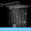 Shower System Shower Faucet Combo Set Wall Mounted with 12" Rainfall Shower Head and handheld shower faucet