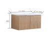 Modern Design 36 Inch Float Mounting Bathroom Vanity With Sink Soft Close Door,2 Doors-00636 IMO(KD-Packing)