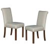 Upholstered Dining Chair with Nailhead Trim Set of 2