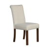 Upholstered Dining Chair with Nailhead Trim Set of 2