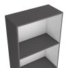 Bookcase Benzoni, Office, Matt Gray / White