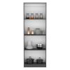 Bookcase Benzoni, Office, Matt Gray / White