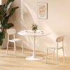 Modern Round Dining Table, ‚àÖ31.5'' Kitchen Dining Room Furniture, Coffee Table, Leisure Table, Living Room Table, White, Xmas Christmas Gift