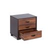 Eloy Walnut & Espresso Finish Accent Table