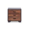 Eloy Walnut & Espresso Finish Accent Table