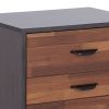 Eloy Walnut & Espresso Finish Accent Table