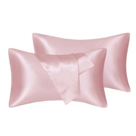 75D Satin Artificial Silk Pillowcase (Option: Macaron)