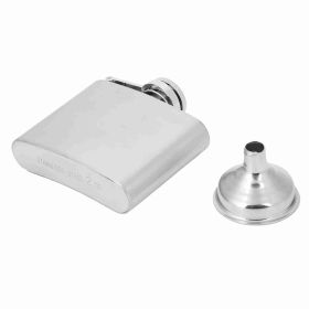 Portable Stainless Steel Wine Whiskey Flask Elegant Alcohol Bottle Cotainer with Funnel 2oz (Option: Macaron)