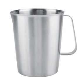 2000ml Large Stainless Steel Measuring Cup Mug Milk Frothing Pitcher Jug for Latte Coffee Art (Option: Macaron)