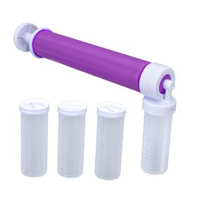 Manual Cake Duster Multifunction Plastic Cake Coloring Sprayer for Baking DessertsPurple (Option: Macaron)