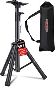 5 Core Speaker Stand Tripod Floor Heavy Duty Adjustable 24 to 36 Inch DJ Studio Short Monitor Stands Pole Mount + Bag - SS HD 3FT BLK Bag (SKU: SS HD 1PK 3FT BLK BAG)