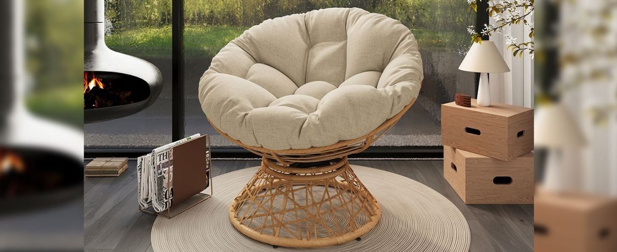 40" Ergonomic Wicker Chair with Cloud Thick Density Fabric Cushion,3-proof Cover,High Capacity Iron Frame,Fluid 360 Degree Swivel for Reading 40" Ergonomic Wicker Chair with Cloud Thick Density Fabric Cushion,3-proof Cover,High Capacity Iron Frame,Fluid 360 Degree Swivel for Reading