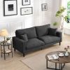 74" High Resilience three seater Sofa, Wooden Frame 3 Seat Sofa, Comfy, Modern Upholstered Sofa, Living Room Bedroom Apartment