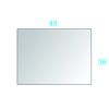 48x 36Inch LED Mirror Bathroom Vanity Mirror with Back Light;  Wall Mount Anti-Fog Memory Large Adjustable Vanity Mirror