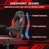 Ergonomic Office Computer Home Gaming Desk Chair Adjustable PU Leather Racing Chair Flip-up Armrest For Christmas Furniture