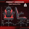 Ergonomic Office Computer Home Gaming Desk Chair Adjustable PU Leather Racing Chair Flip-up Armrest For Christmas Furniture