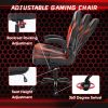 Ergonomic Office Computer Home Gaming Desk Chair Adjustable PU Leather Racing Chair Flip-up Armrest For Christmas Furniture