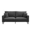 74" High Resilience three seater Sofa, Wooden Frame 3 Seat Sofa, Comfy, Modern Upholstered Sofa, Living Room Bedroom Apartment