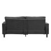 74" High Resilience three seater Sofa, Wooden Frame 3 Seat Sofa, Comfy, Modern Upholstered Sofa, Living Room Bedroom Apartment