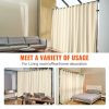 VEVOR Room Divider, 8 ft x 10 ft Portable Panel Room Divider with Wheels Curtain Divider Stand, Room Divider Privacy Screen for Office, Bedroom