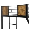 Twin Over FULL Metal Bunk Bed with Trundle 2 - Side Ladder and Full-Length Guardrail, No Box Spring Needed, Large Under Bed Storage, Easy Assemble