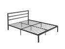 Queen Size Metal Bed Frame with Headboard